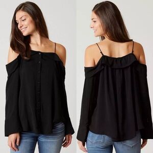 Free People Walk This Way Button Up Blouse